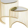 Tables d appoint Wire Triangle doré (2/Set)