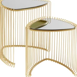 Tables d appoint Wire Triangle doré (2/Set)