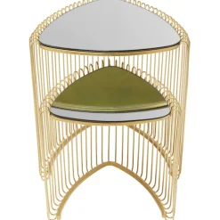 Tables d appoint Wire Triangle doré (2/Set)