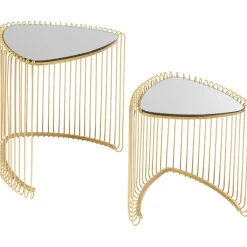 Tables d appoint Wire Triangle doré (2/Set)