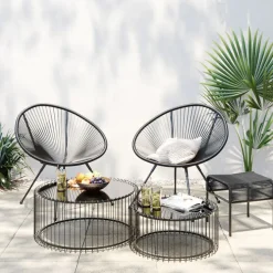 Tabouret Acapulco Mono noir