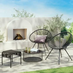 Tabouret Acapulco Mono noir