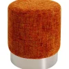 Tabouret Berry High silver orange Ø39cm