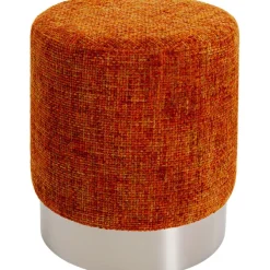 Tabouret Berry High silver orange Ø39cm