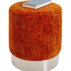 Tabouret Berry High silver orange Ø39cm