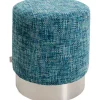 Tabouret Berry High silver bleu Ø39cm