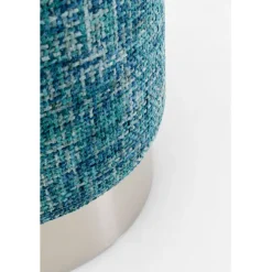 Tabouret Berry High silver bleu Ø39cm