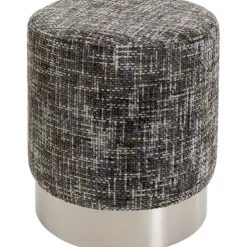 Tabouret Berry High silver gris Ø39cm