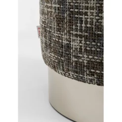 Tabouret Berry High silver gris Ø39cm