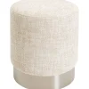 Tabouret Berry High silver beige Ø39cm