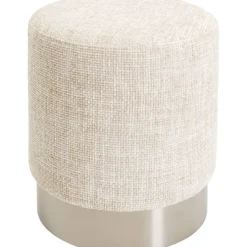 Tabouret Berry High silver beige Ø39cm