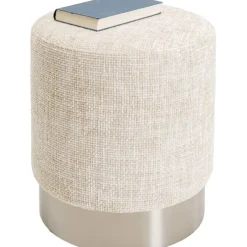 Tabouret Berry High silver beige Ø39cm
