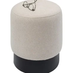 Tabouret Cherry crème-noir Ø36cm