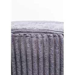 Tabouret Cherry Grey velours cotelé laiton Ø35cm