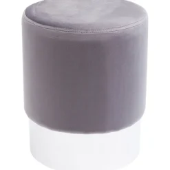 Tabouret Cherry gris clair silver Ø35cm
