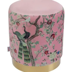 Tabouret Cherry Peacock laiton Ø32cm