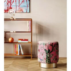 Tabouret Cherry Peacock laiton Ø32cm