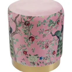 Tabouret Cherry Peacock laiton Ø32cm