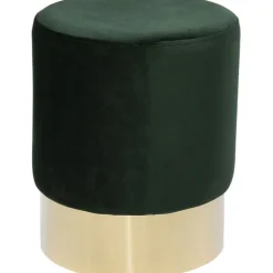 Tabouret Cherry vert laiton Ø35cm