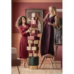 Tabouret Cherry vert laiton Ø35cm