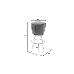 Tabouret de bar After Work doré