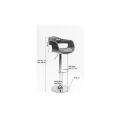 Tabouret de bar Costa noir
