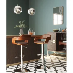 Tabouret de bar Monaco choco