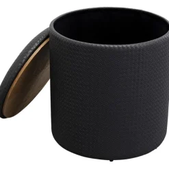 Tabouret enezia Storage anthracite Ø40cm