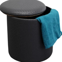 Tabouret enezia Storage anthracite Ø40cm