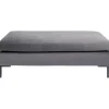 Tabouret Gianni velours gris noir