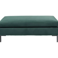 Tabouret Gianni velours vert foncé