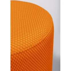 Tabouret Jody orange - Mesh noir Ø35cm