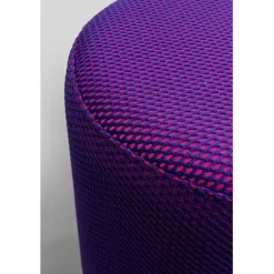 Tabouret Jody violet - Mesh noir Ø35cm