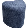 Tabouret Lovely bleu 36x34cm
