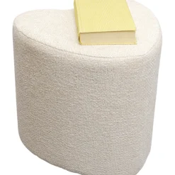 Tabouret Lovely crème 36x34cm