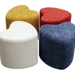 Tabouret Lovely rouge 36x34cm