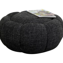 Tabouret Peppo Bloom Melange noir Ø72cm