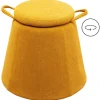 Tabouret Thimble  jaune Ø51cm