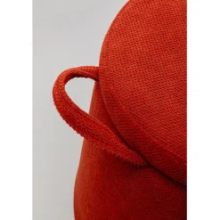 Tabouret Thimble rouge Ø51cm