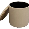 Tabouret Venezia Storage crème Ø40cm