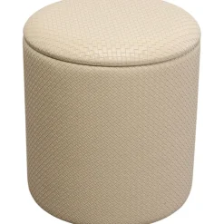 Tabouret Venezia Storage crème Ø40cm