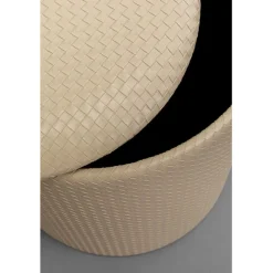 Tabouret Venezia Storage crème Ø40cm
