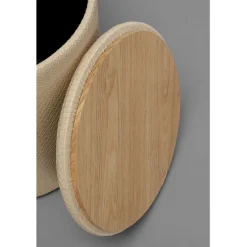 Tabouret Venezia Storage crème Ø40cm