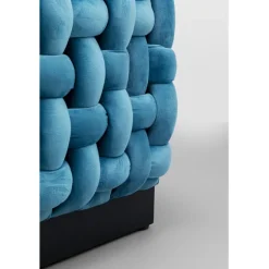 Tabouret Weave Square bleu 47x47cm