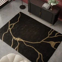Tapis Fulmine noir 170x240cm