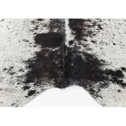 Tapis Hide noir-blanc 219x242cm