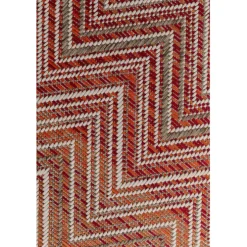 Tapis Outdoor Zigzag rouge 230x330cm