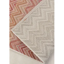 Tapis Outdoor Zigzag rouge 230x330cm