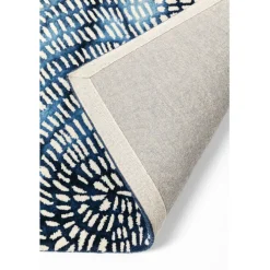 Tapis Stamp bleu 170x240cm