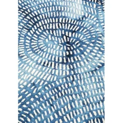Tapis Stamp bleu 170x240cm
